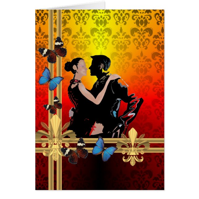 Tango on damask (Front)