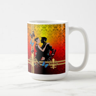 Tango on damask coffee mug