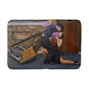 Tango on the Street by Steve Berger Bath Mat