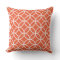 Tango Orange Outdoor Pillows - Circle Trellis
