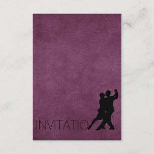 Tango Purple Personalised Elegant Invitation