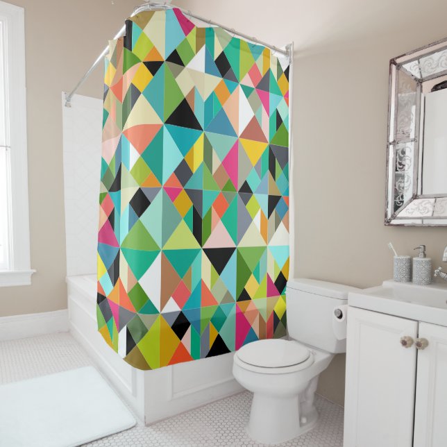 tangram geo multi shower curtain (In Situ)