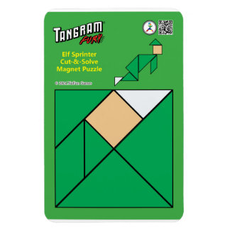 Tangram Quirky Elf Magnet – Sprinter