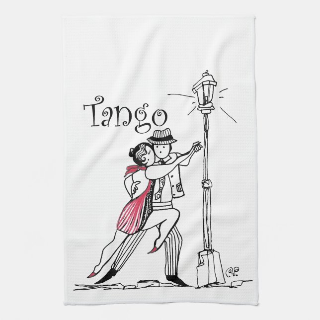 Tangueritos Couple Tea Towel (Vertical)