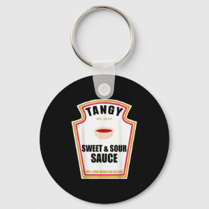 Tangy Sweet And Sour Sauce Food Lover Matching Cos Key Ring
