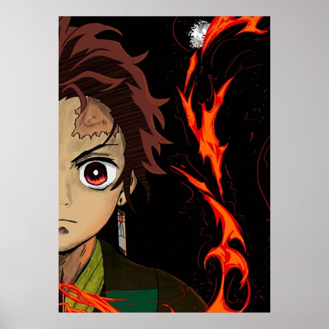 Tanjiro Kamado Demon Slayer Poster (Front)