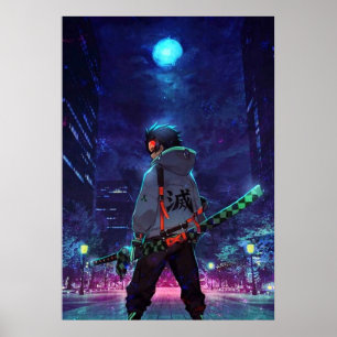 Tanjiro Kamado  Demon Slayer The Moon Poster
