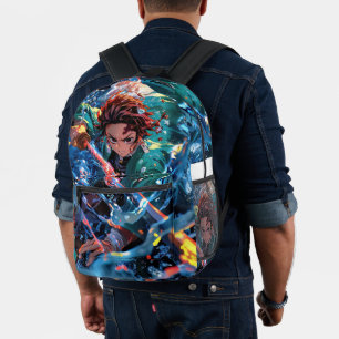 Tanjiro the best Japanese anime  Printed Backpack