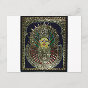 Tanjore Adi Parashakti Painting Postcard
