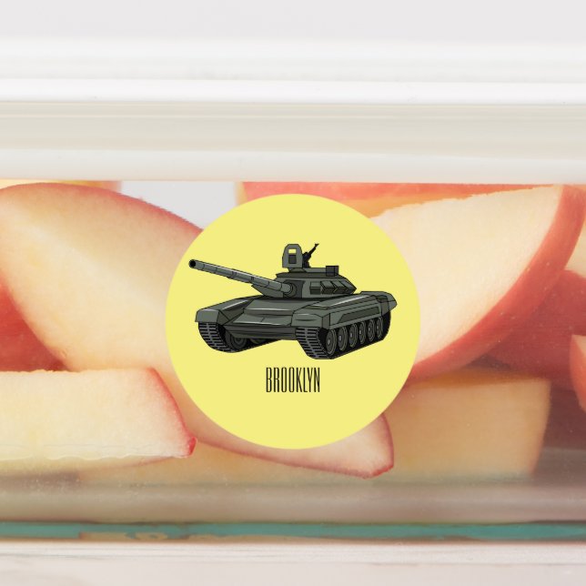 Tank cartoon illustration (Affixed)