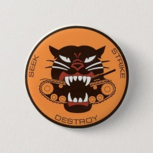 tank destroyer logo 6 cm round badge