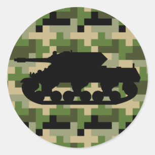 Tank Digital Camouflage Sticker