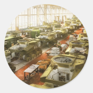 Tank - Factory - Tanks for the memories 1941 Classic Round Sticker