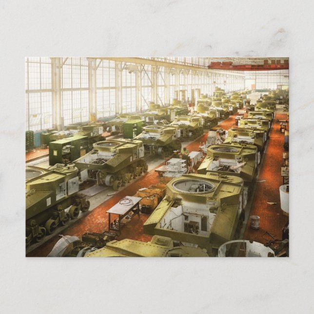 Tank - Factory - Tanks for the memories 1941 Postcard (Front)