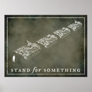 Tank Man "Stand" Customisable Posters