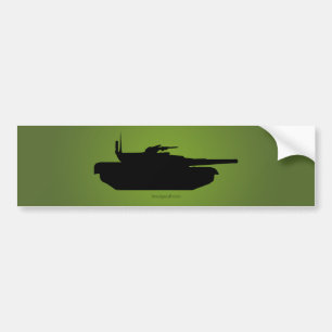 Tank Silhouette Bumper Sticker