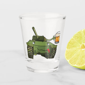 Tank Toasting Shot Glass
