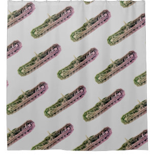 Tank Tracks Construction Custom Colors Your Pick Shower Curtain