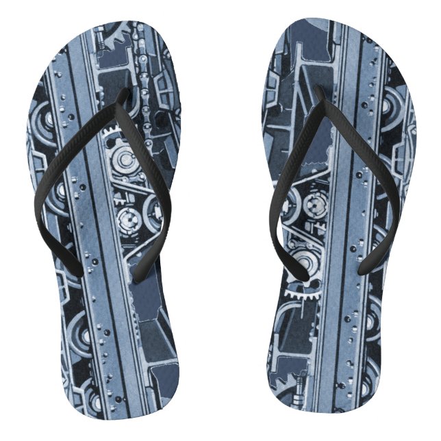 Tank Tracks Steam Shovel crane operator machinery Thongs (Footbed)