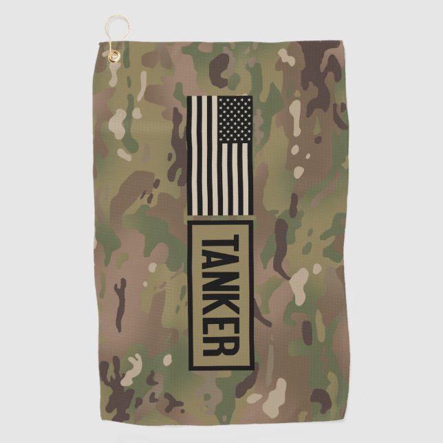 Tanker (Camouflage) Golf Towel (Front)