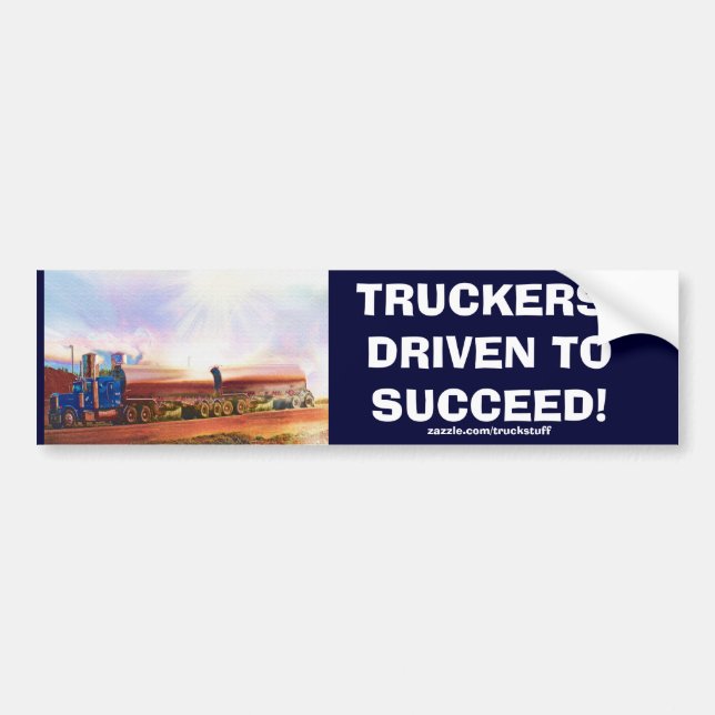 TANKER TRUCK BIG RIG TRUCKERS Bumper Sticker (Front)