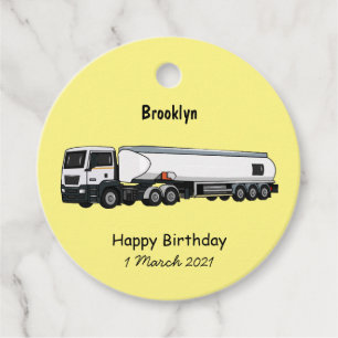 Tanker truck fuel transport cartoon illustration favour tags