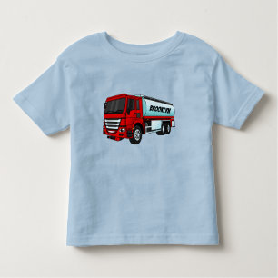 Tanker truck fuel transport cartoon illustration  toddler T-Shirt