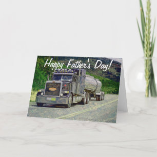 Tanker Truck Trucker Father's Day Card