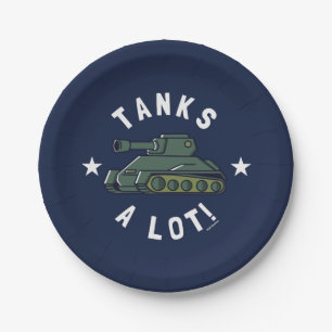 Tanks A Lot Paper Plate