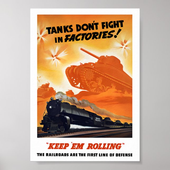 Tanks Don't Fight In Factories Poster (Front)