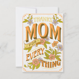 tanks mum for everything thank you card