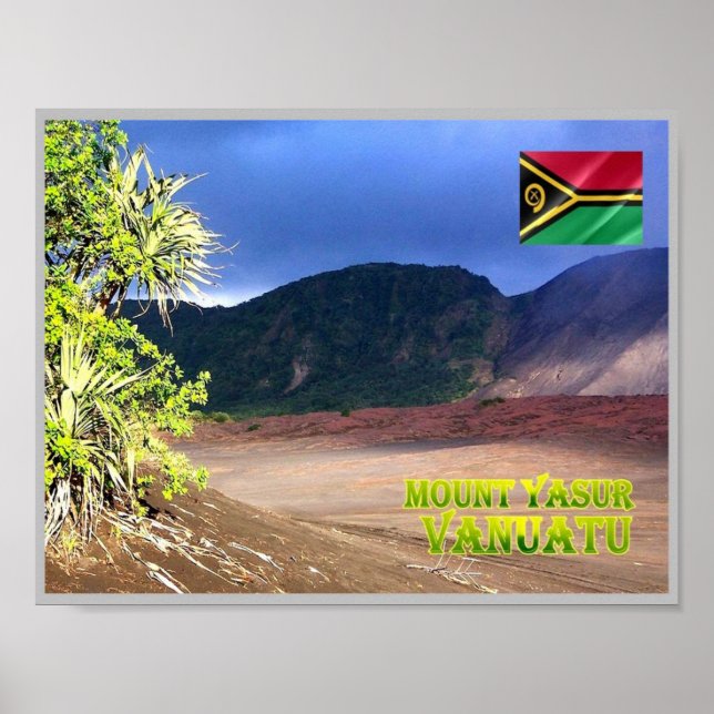Tanna Island - Mount Yasur - Vanuatu - Poster (Front)