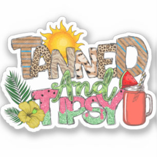 Tanned and Tipsy Fun Summer Party Design