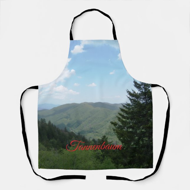 Tannenbaum Mountain Christmas Apron (Front)