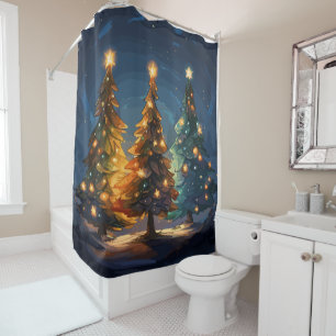 Tannenbaum Radiance Shower Curtain