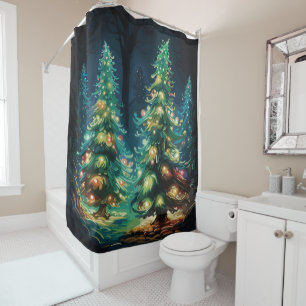 Tannenbaum Radiance Shower Curtain