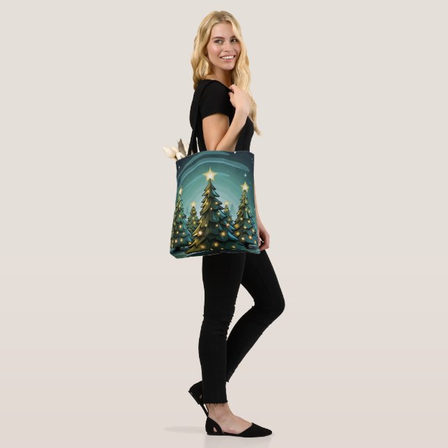 Tannenbaum Radiance Tote Bag (On Model)