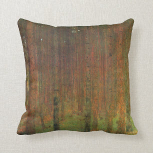 Tannenwald II by Gustav Klimt Cushion