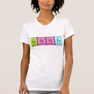 Tanner periodic table name shirt