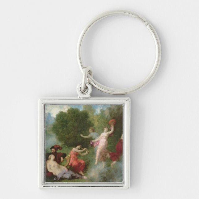 Tannhauser on the Venusberg, 1864 (oil on canvas) Key Ring (Front)
