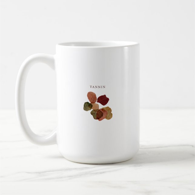 tannin inspired leaf art coffee mug (Left)