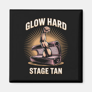Tanning Bed Glow Hard Competitors Fitness Fans Tan Magnet