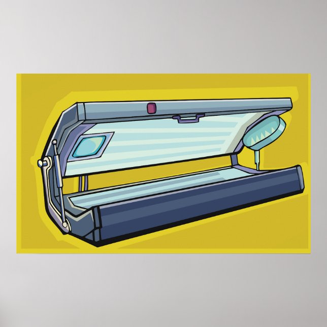 Tanning Bed Retro Spa Poster (Front)