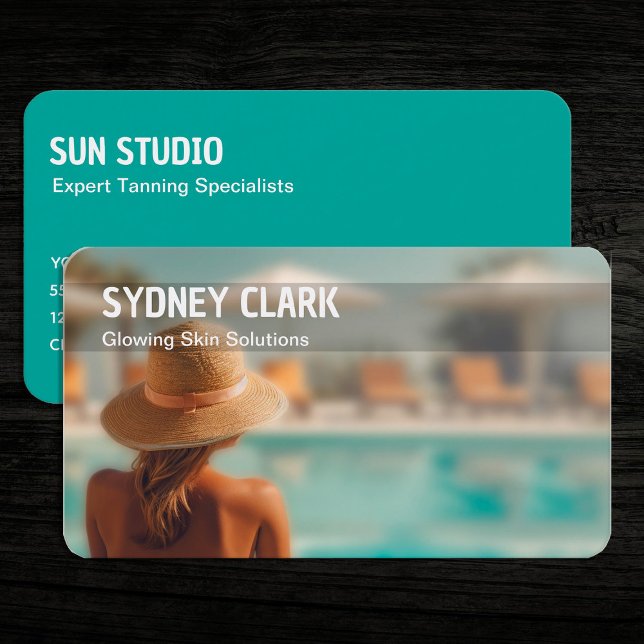 Tanning Business Card (Tanning Business Cards)