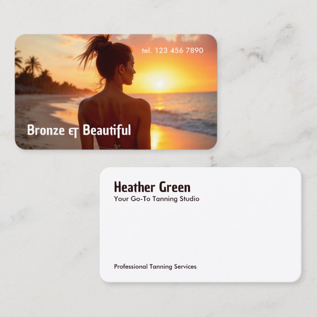 Tanning Business Card (Front/Back)
