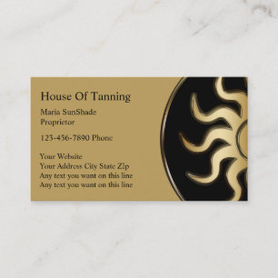 Tanning Business Cards