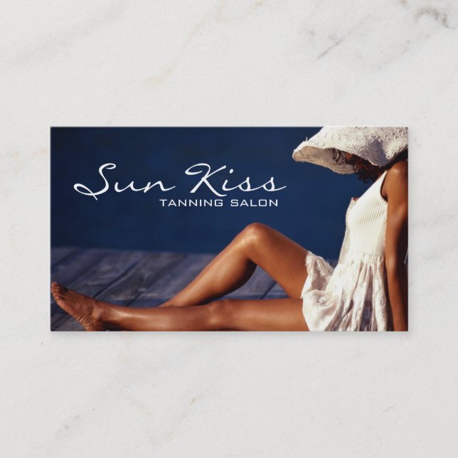 Tanning, Salon, Beauty, Cosmetology Business Card (Front)