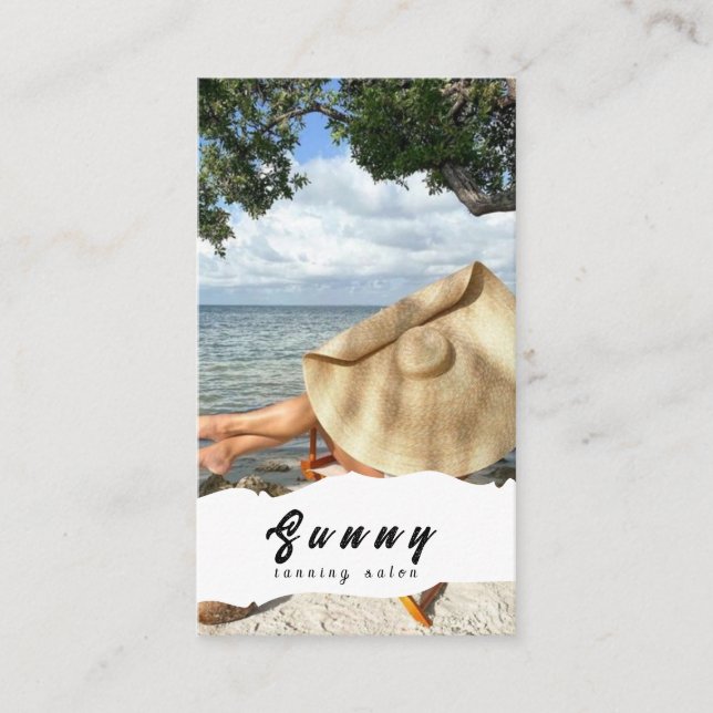Tanning Salon Business Card (Front)