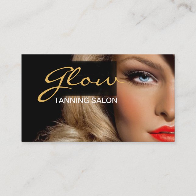 Tanning Salon Spa Business Card (Front)