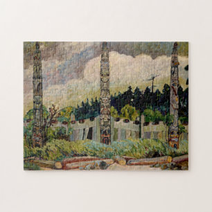 Tanoo, Q.C.I, 1913 by Emily Carr Jigsaw Puzzle